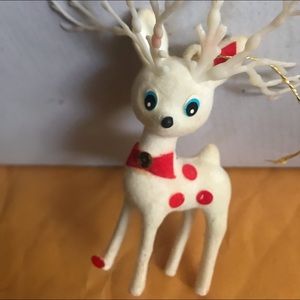 VINTAGE STANDING DEER TREE ORNAMENT